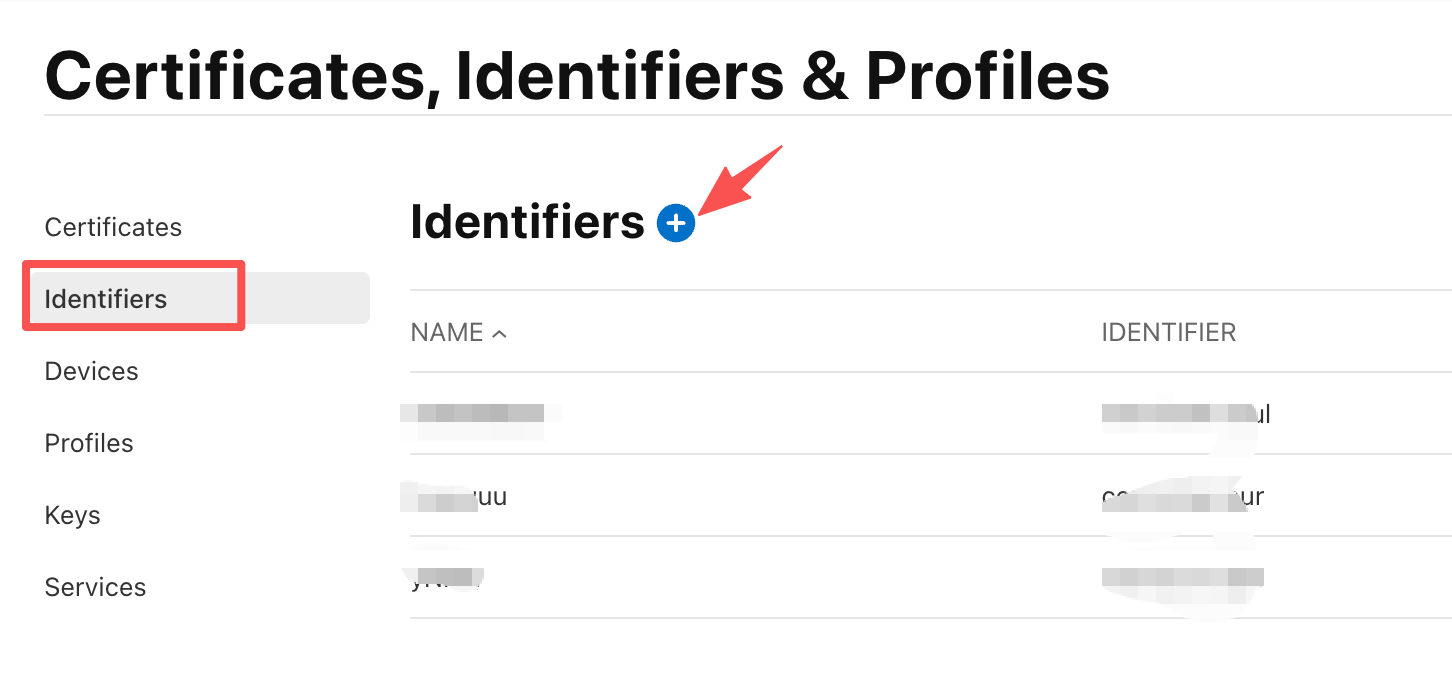 Create an identifier