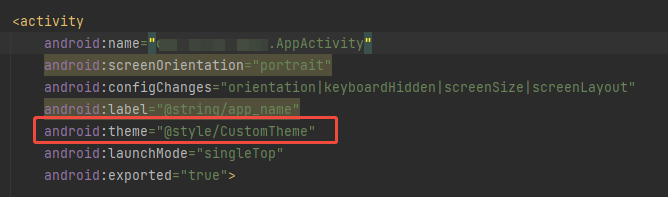 Use CustomTheme