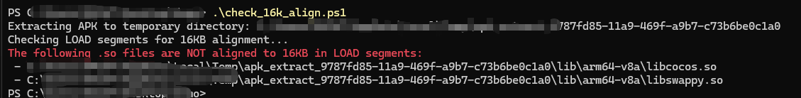 PowerShell scan result