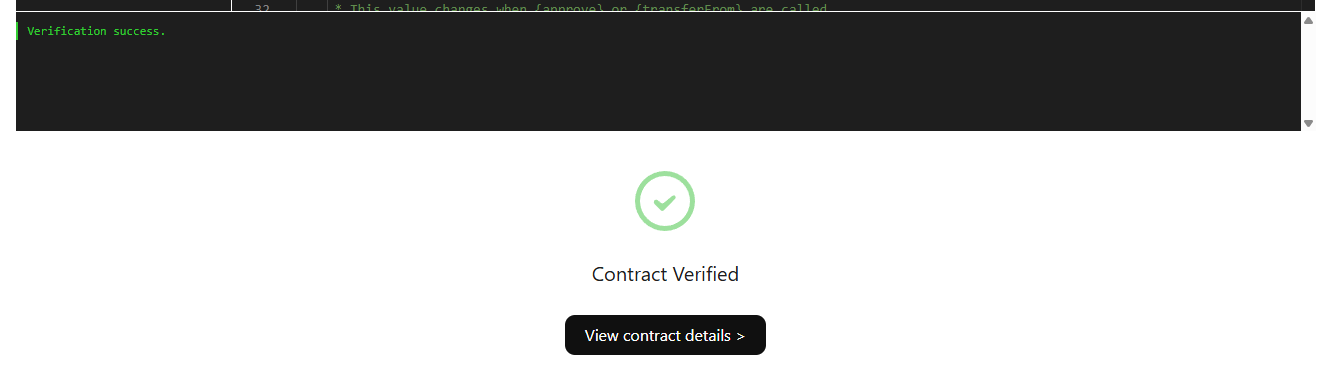 Verification succeeded