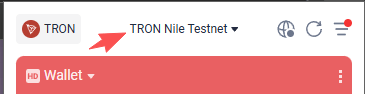 Open the network selector